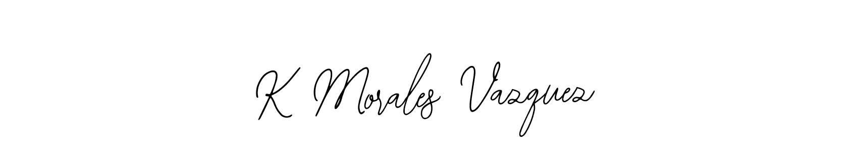Make a beautiful signature design for name K Morales Vazquez. Use this online signature maker to create a handwritten signature for free. K Morales Vazquez signature style 12 images and pictures png