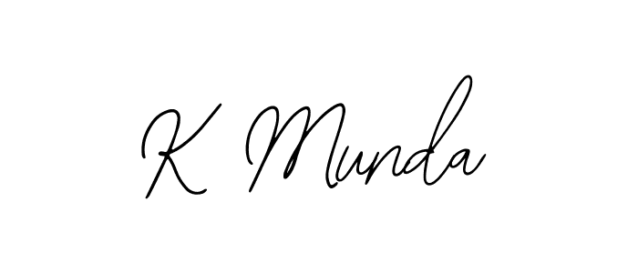 It looks lik you need a new signature style for name K Munda. Design unique handwritten (Bearetta-2O07w) signature with our free signature maker in just a few clicks. K Munda signature style 12 images and pictures png