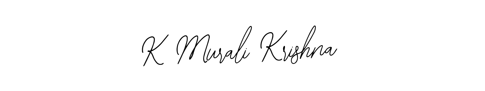 How to make K Murali Krishna name signature. Use Bearetta-2O07w style for creating short signs online. This is the latest handwritten sign. K Murali Krishna signature style 12 images and pictures png