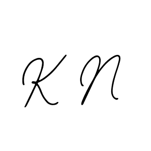 You should practise on your own different ways (Bearetta-2O07w) to write your name (K N) in signature. don't let someone else do it for you. K N signature style 12 images and pictures png