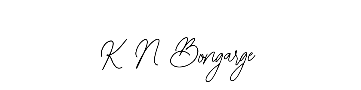 Use a signature maker to create a handwritten signature online. With this signature software, you can design (Bearetta-2O07w) your own signature for name K N Bongarge. K N Bongarge signature style 12 images and pictures png
