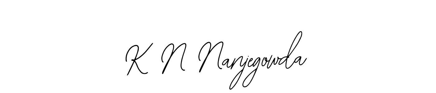 Also we have K N Nanjegowda name is the best signature style. Create professional handwritten signature collection using Bearetta-2O07w autograph style. K N Nanjegowda signature style 12 images and pictures png