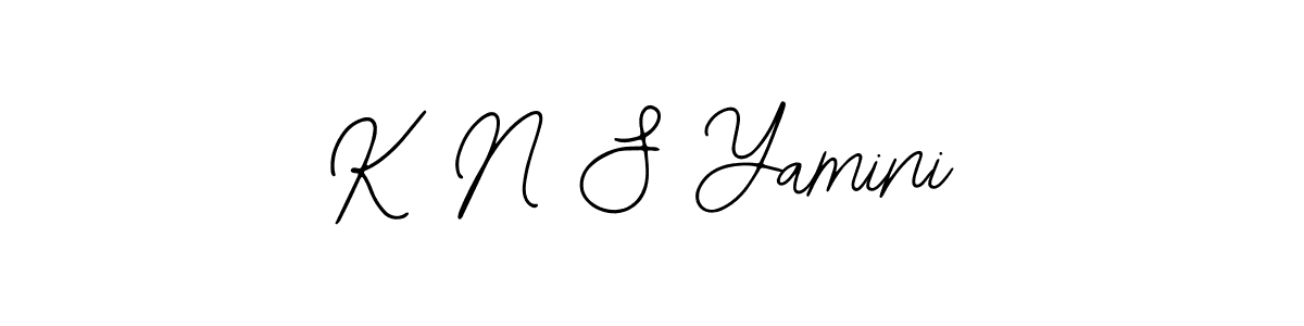 K N S Yamini stylish signature style. Best Handwritten Sign (Bearetta-2O07w) for my name. Handwritten Signature Collection Ideas for my name K N S Yamini. K N S Yamini signature style 12 images and pictures png