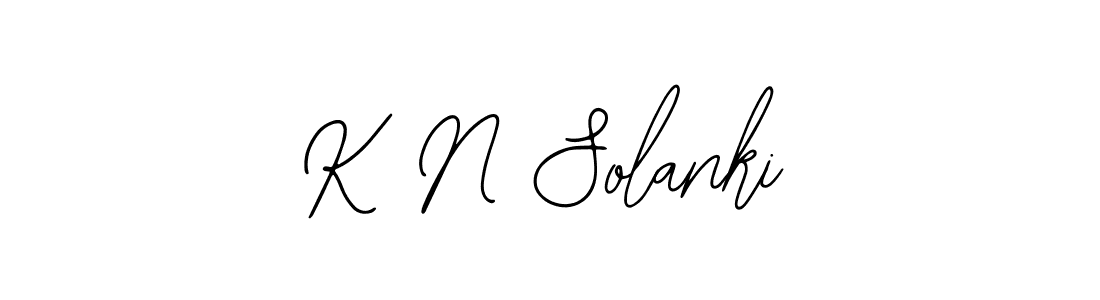 K N Solanki stylish signature style. Best Handwritten Sign (Bearetta-2O07w) for my name. Handwritten Signature Collection Ideas for my name K N Solanki. K N Solanki signature style 12 images and pictures png
