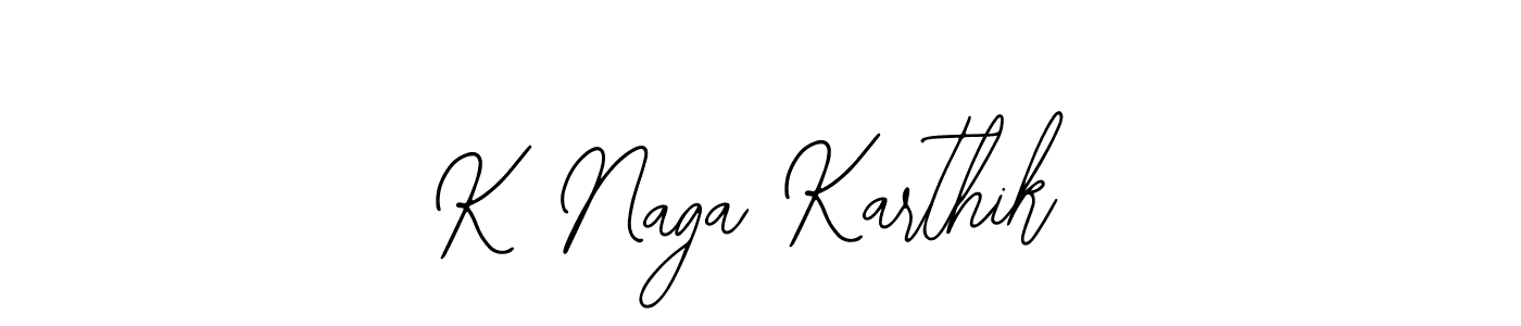 Use a signature maker to create a handwritten signature online. With this signature software, you can design (Bearetta-2O07w) your own signature for name K Naga Karthik. K Naga Karthik signature style 12 images and pictures png