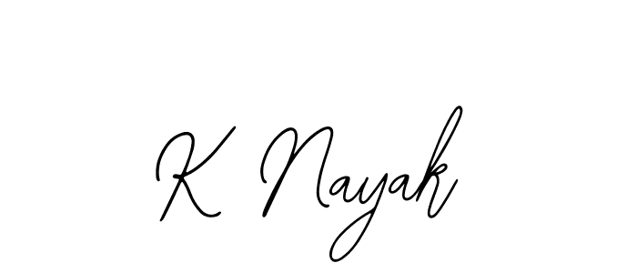 How to make K Nayak signature? Bearetta-2O07w is a professional autograph style. Create handwritten signature for K Nayak name. K Nayak signature style 12 images and pictures png