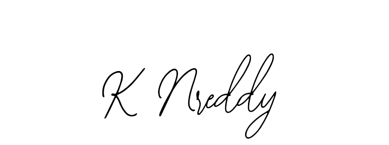 if you are searching for the best signature style for your name K Nreddy. so please give up your signature search. here we have designed multiple signature styles  using Bearetta-2O07w. K Nreddy signature style 12 images and pictures png