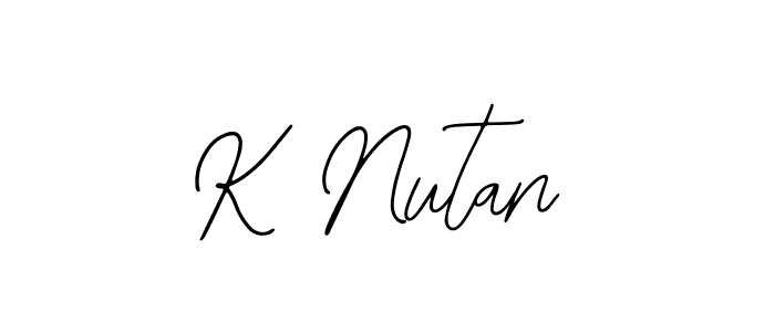 Make a beautiful signature design for name K Nutan. Use this online signature maker to create a handwritten signature for free. K Nutan signature style 12 images and pictures png