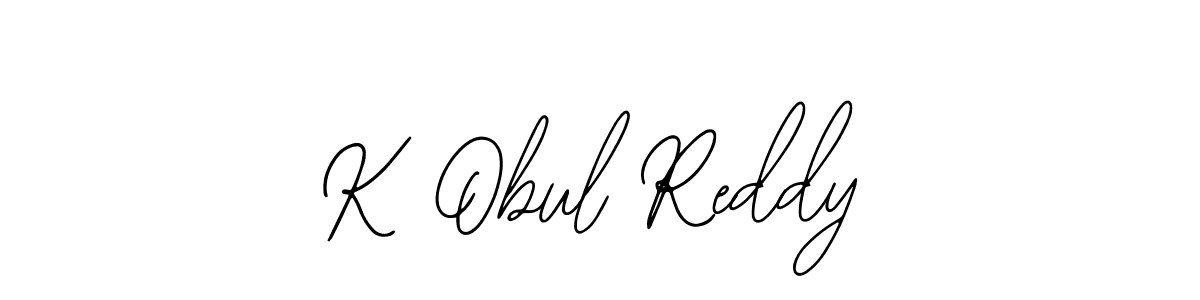 Create a beautiful signature design for name K Obul Reddy. With this signature (Bearetta-2O07w) fonts, you can make a handwritten signature for free. K Obul Reddy signature style 12 images and pictures png