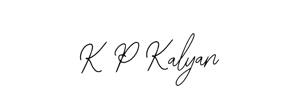 How to Draw K P Kalyan signature style? Bearetta-2O07w is a latest design signature styles for name K P Kalyan. K P Kalyan signature style 12 images and pictures png