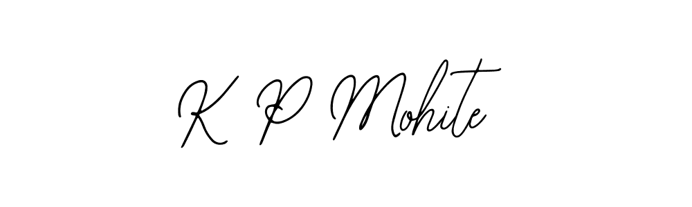 Bearetta-2O07w is a professional signature style that is perfect for those who want to add a touch of class to their signature. It is also a great choice for those who want to make their signature more unique. Get K P Mohite name to fancy signature for free. K P Mohite signature style 12 images and pictures png