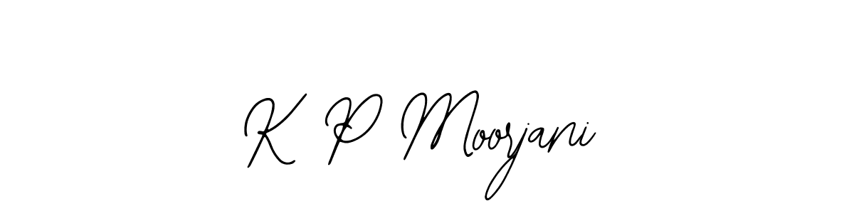 K P Moorjani stylish signature style. Best Handwritten Sign (Bearetta-2O07w) for my name. Handwritten Signature Collection Ideas for my name K P Moorjani. K P Moorjani signature style 12 images and pictures png