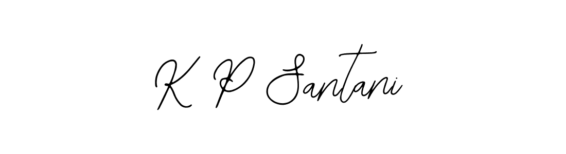 Create a beautiful signature design for name K P Santani. With this signature (Bearetta-2O07w) fonts, you can make a handwritten signature for free. K P Santani signature style 12 images and pictures png