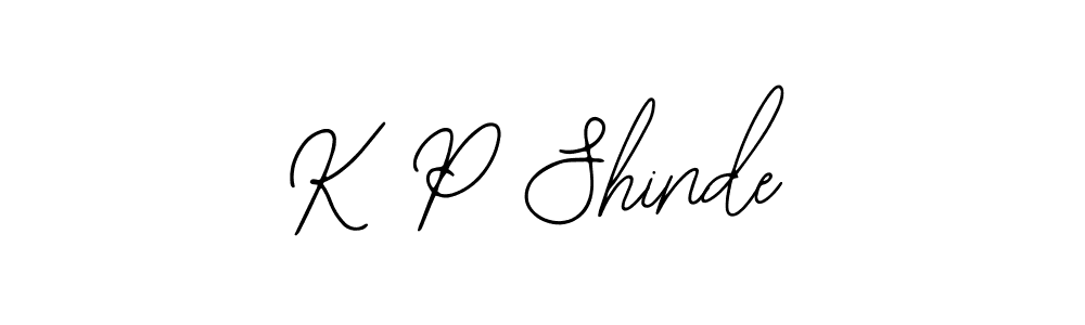 Also You can easily find your signature by using the search form. We will create K P Shinde name handwritten signature images for you free of cost using Bearetta-2O07w sign style. K P Shinde signature style 12 images and pictures png