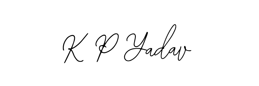 It looks lik you need a new signature style for name K P Yadav. Design unique handwritten (Bearetta-2O07w) signature with our free signature maker in just a few clicks. K P Yadav signature style 12 images and pictures png