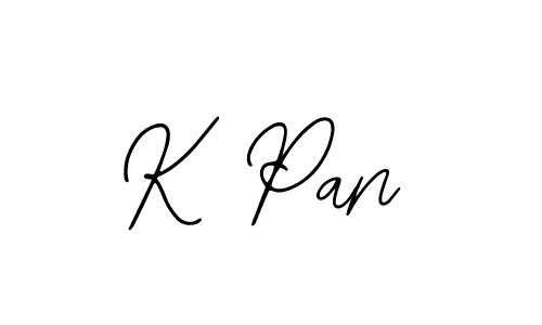 Create a beautiful signature design for name K Pan. With this signature (Bearetta-2O07w) fonts, you can make a handwritten signature for free. K Pan signature style 12 images and pictures png