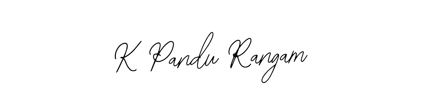 It looks lik you need a new signature style for name K Pandu Rangam. Design unique handwritten (Bearetta-2O07w) signature with our free signature maker in just a few clicks. K Pandu Rangam signature style 12 images and pictures png