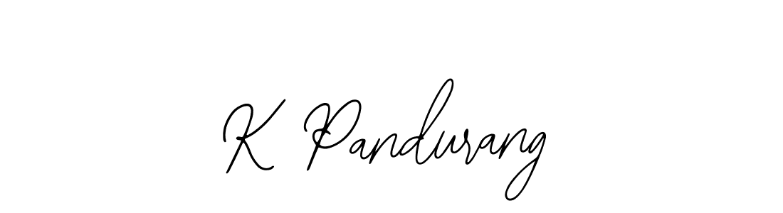 Make a beautiful signature design for name K Pandurang. With this signature (Bearetta-2O07w) style, you can create a handwritten signature for free. K Pandurang signature style 12 images and pictures png