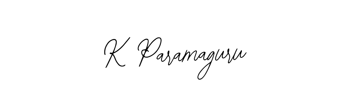 Create a beautiful signature design for name K Paramaguru. With this signature (Bearetta-2O07w) fonts, you can make a handwritten signature for free. K Paramaguru signature style 12 images and pictures png
