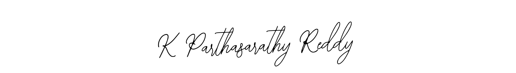 Design your own signature with our free online signature maker. With this signature software, you can create a handwritten (Bearetta-2O07w) signature for name K Parthasarathy Reddy. K Parthasarathy Reddy signature style 12 images and pictures png