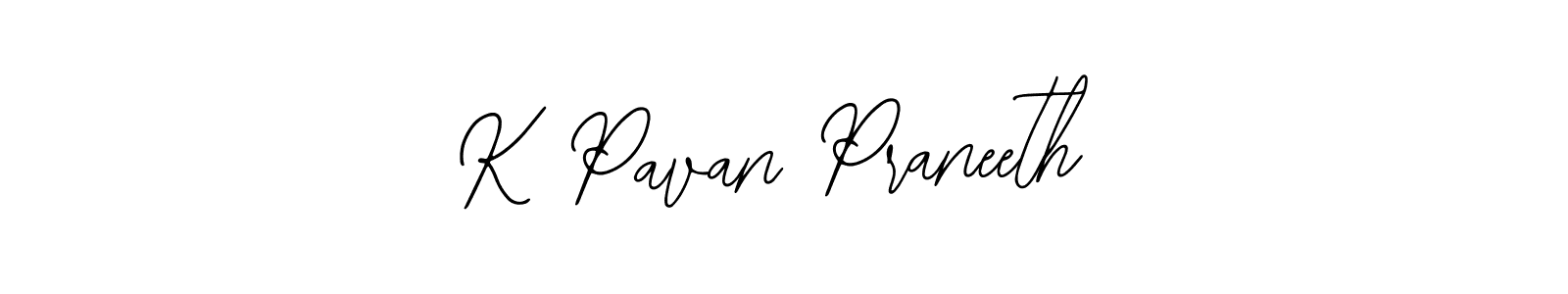 Similarly Bearetta-2O07w is the best handwritten signature design. Signature creator online .You can use it as an online autograph creator for name K Pavan Praneeth. K Pavan Praneeth signature style 12 images and pictures png