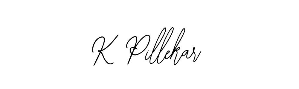 Create a beautiful signature design for name K Pillekar. With this signature (Bearetta-2O07w) fonts, you can make a handwritten signature for free. K Pillekar signature style 12 images and pictures png