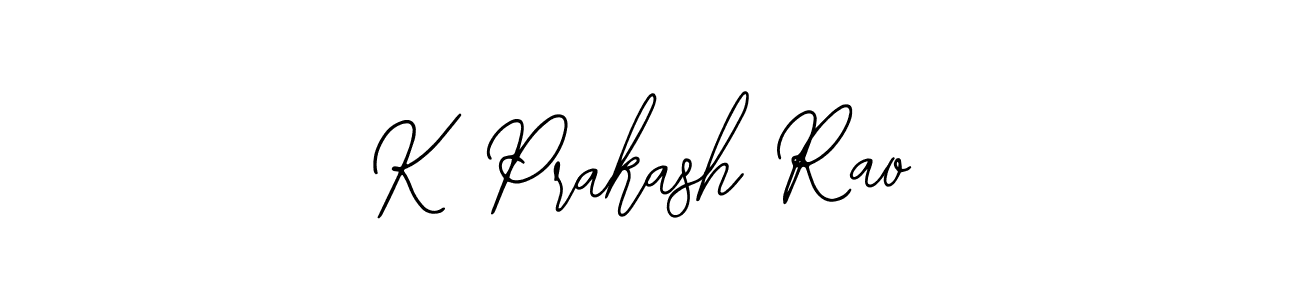 How to make K Prakash Rao name signature. Use Bearetta-2O07w style for creating short signs online. This is the latest handwritten sign. K Prakash Rao signature style 12 images and pictures png