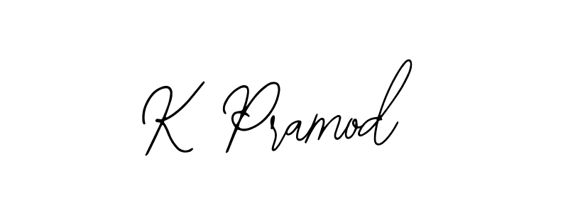 Similarly Bearetta-2O07w is the best handwritten signature design. Signature creator online .You can use it as an online autograph creator for name K Pramod. K Pramod signature style 12 images and pictures png