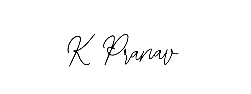 if you are searching for the best signature style for your name K Pranav. so please give up your signature search. here we have designed multiple signature styles  using Bearetta-2O07w. K Pranav signature style 12 images and pictures png