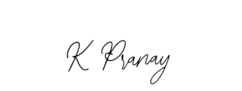 K Pranay stylish signature style. Best Handwritten Sign (Bearetta-2O07w) for my name. Handwritten Signature Collection Ideas for my name K Pranay. K Pranay signature style 12 images and pictures png