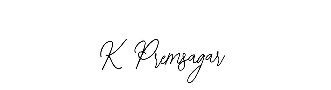 Create a beautiful signature design for name K Premsagar. With this signature (Bearetta-2O07w) fonts, you can make a handwritten signature for free. K Premsagar signature style 12 images and pictures png