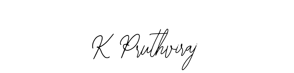 How to make K Pruthviraj signature? Bearetta-2O07w is a professional autograph style. Create handwritten signature for K Pruthviraj name. K Pruthviraj signature style 12 images and pictures png