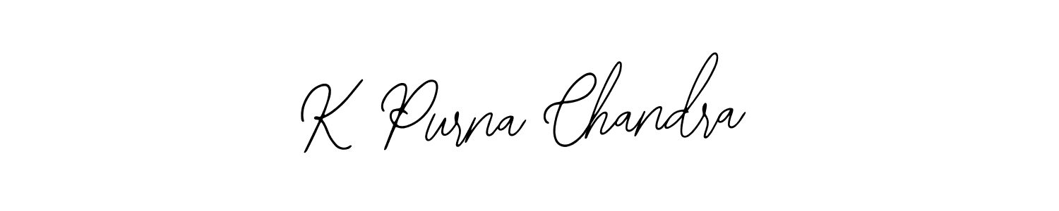 K Purna Chandra stylish signature style. Best Handwritten Sign (Bearetta-2O07w) for my name. Handwritten Signature Collection Ideas for my name K Purna Chandra. K Purna Chandra signature style 12 images and pictures png