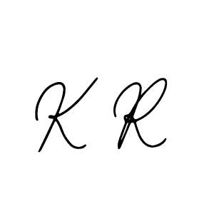 Use a signature maker to create a handwritten signature online. With this signature software, you can design (Bearetta-2O07w) your own signature for name K R. K R signature style 12 images and pictures png