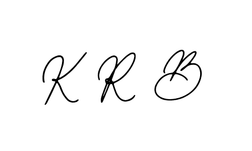 Make a beautiful signature design for name K R B. With this signature (Bearetta-2O07w) style, you can create a handwritten signature for free. K R B signature style 12 images and pictures png
