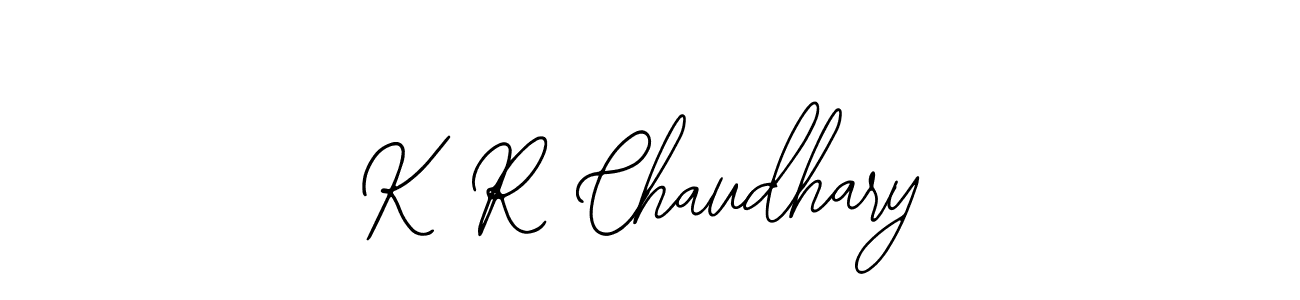 Make a beautiful signature design for name K R Chaudhary. With this signature (Bearetta-2O07w) style, you can create a handwritten signature for free. K R Chaudhary signature style 12 images and pictures png