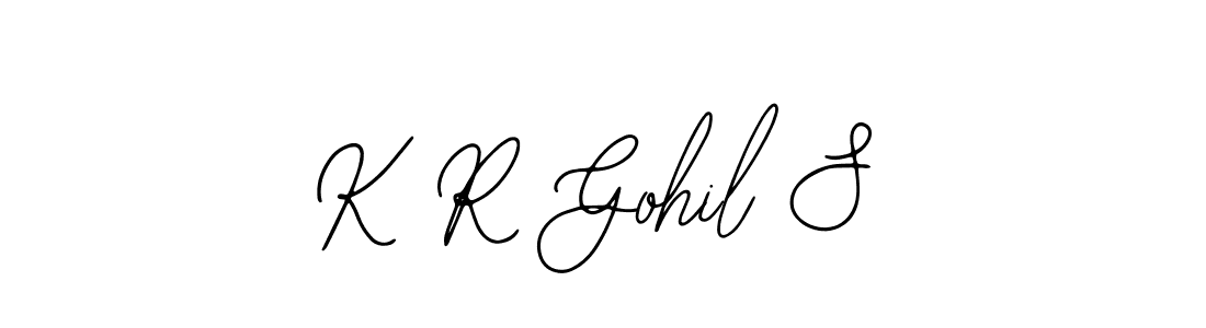 Also You can easily find your signature by using the search form. We will create K R Gohil S name handwritten signature images for you free of cost using Bearetta-2O07w sign style. K R Gohil S signature style 12 images and pictures png