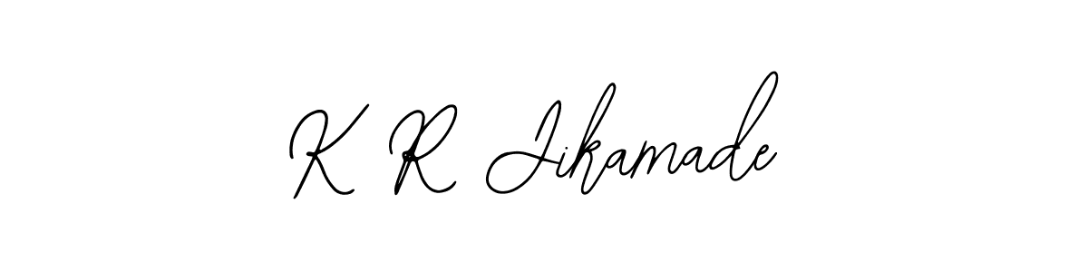 Create a beautiful signature design for name K R Jikamade. With this signature (Bearetta-2O07w) fonts, you can make a handwritten signature for free. K R Jikamade signature style 12 images and pictures png