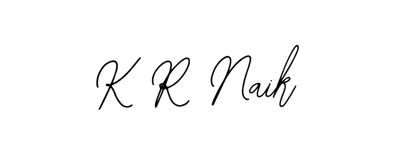 Also You can easily find your signature by using the search form. We will create K R Naik name handwritten signature images for you free of cost using Bearetta-2O07w sign style. K R Naik signature style 12 images and pictures png