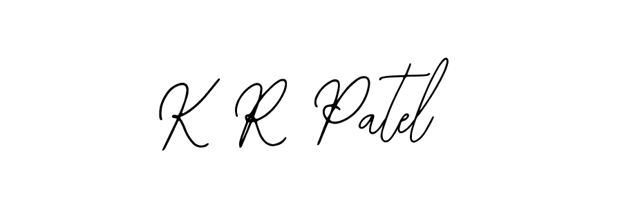 Design your own signature with our free online signature maker. With this signature software, you can create a handwritten (Bearetta-2O07w) signature for name K R Patel. K R Patel signature style 12 images and pictures png