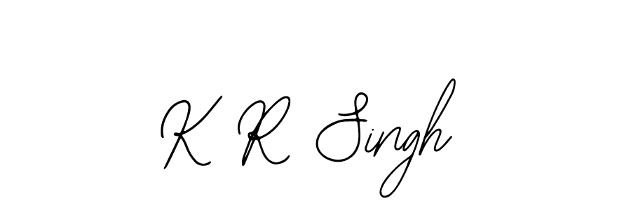 Create a beautiful signature design for name K R Singh. With this signature (Bearetta-2O07w) fonts, you can make a handwritten signature for free. K R Singh signature style 12 images and pictures png