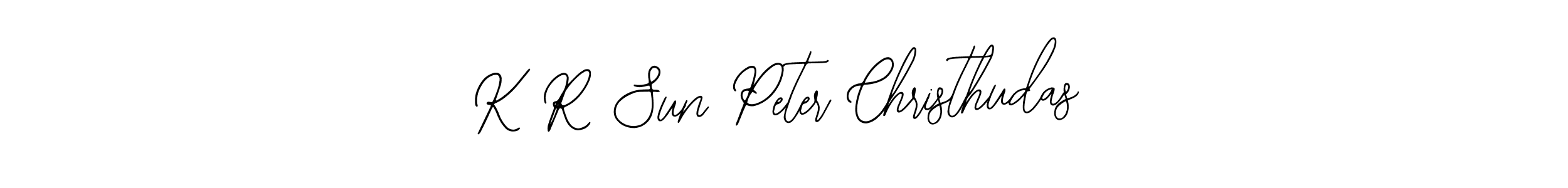 Also we have K R Sun Peter Christhudas name is the best signature style. Create professional handwritten signature collection using Bearetta-2O07w autograph style. K R Sun Peter Christhudas signature style 12 images and pictures png