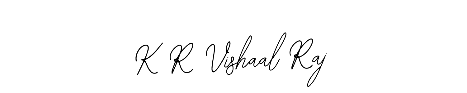 Make a beautiful signature design for name K R Vishaal Raj. Use this online signature maker to create a handwritten signature for free. K R Vishaal Raj signature style 12 images and pictures png
