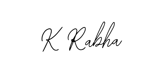 Bearetta-2O07w is a professional signature style that is perfect for those who want to add a touch of class to their signature. It is also a great choice for those who want to make their signature more unique. Get K Rabha name to fancy signature for free. K Rabha signature style 12 images and pictures png
