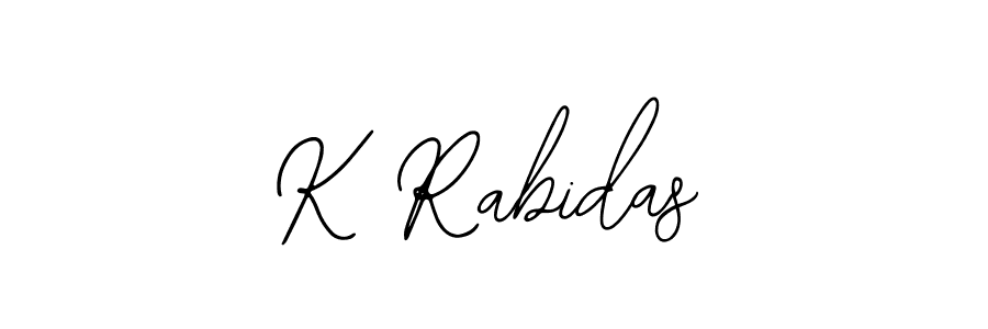 You can use this online signature creator to create a handwritten signature for the name K Rabidas. This is the best online autograph maker. K Rabidas signature style 12 images and pictures png