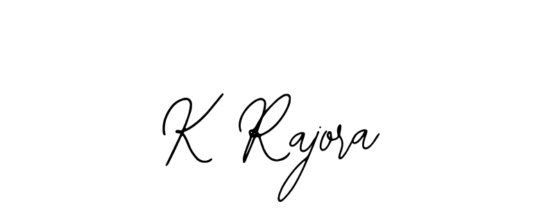 Create a beautiful signature design for name K Rajora. With this signature (Bearetta-2O07w) fonts, you can make a handwritten signature for free. K Rajora signature style 12 images and pictures png