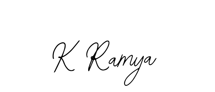 Make a beautiful signature design for name K Ramya. Use this online signature maker to create a handwritten signature for free. K Ramya signature style 12 images and pictures png