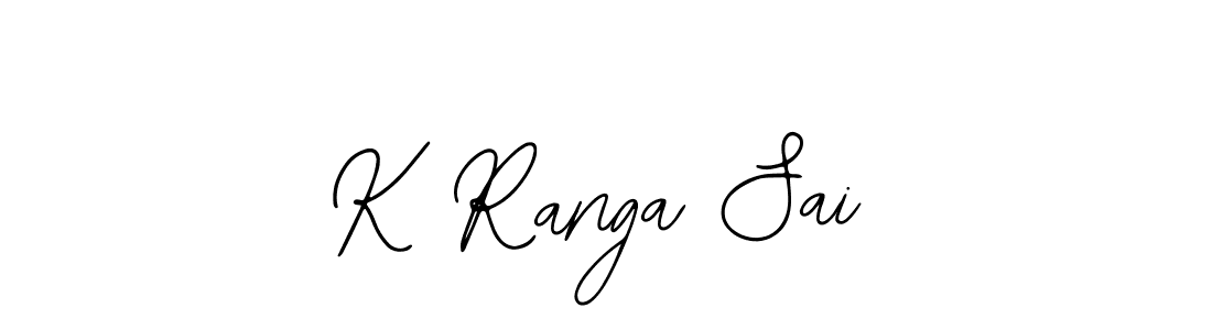 Use a signature maker to create a handwritten signature online. With this signature software, you can design (Bearetta-2O07w) your own signature for name K Ranga Sai. K Ranga Sai signature style 12 images and pictures png