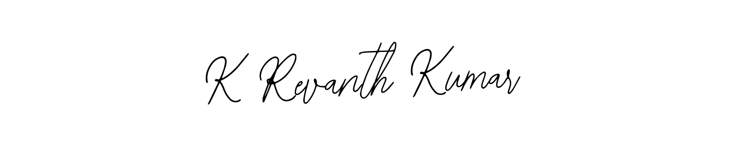 It looks lik you need a new signature style for name K Revanth Kumar. Design unique handwritten (Bearetta-2O07w) signature with our free signature maker in just a few clicks. K Revanth Kumar signature style 12 images and pictures png