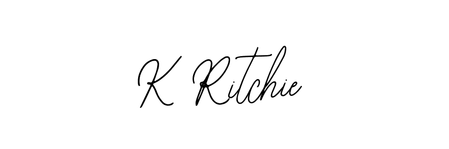 K Ritchie stylish signature style. Best Handwritten Sign (Bearetta-2O07w) for my name. Handwritten Signature Collection Ideas for my name K Ritchie. K Ritchie signature style 12 images and pictures png